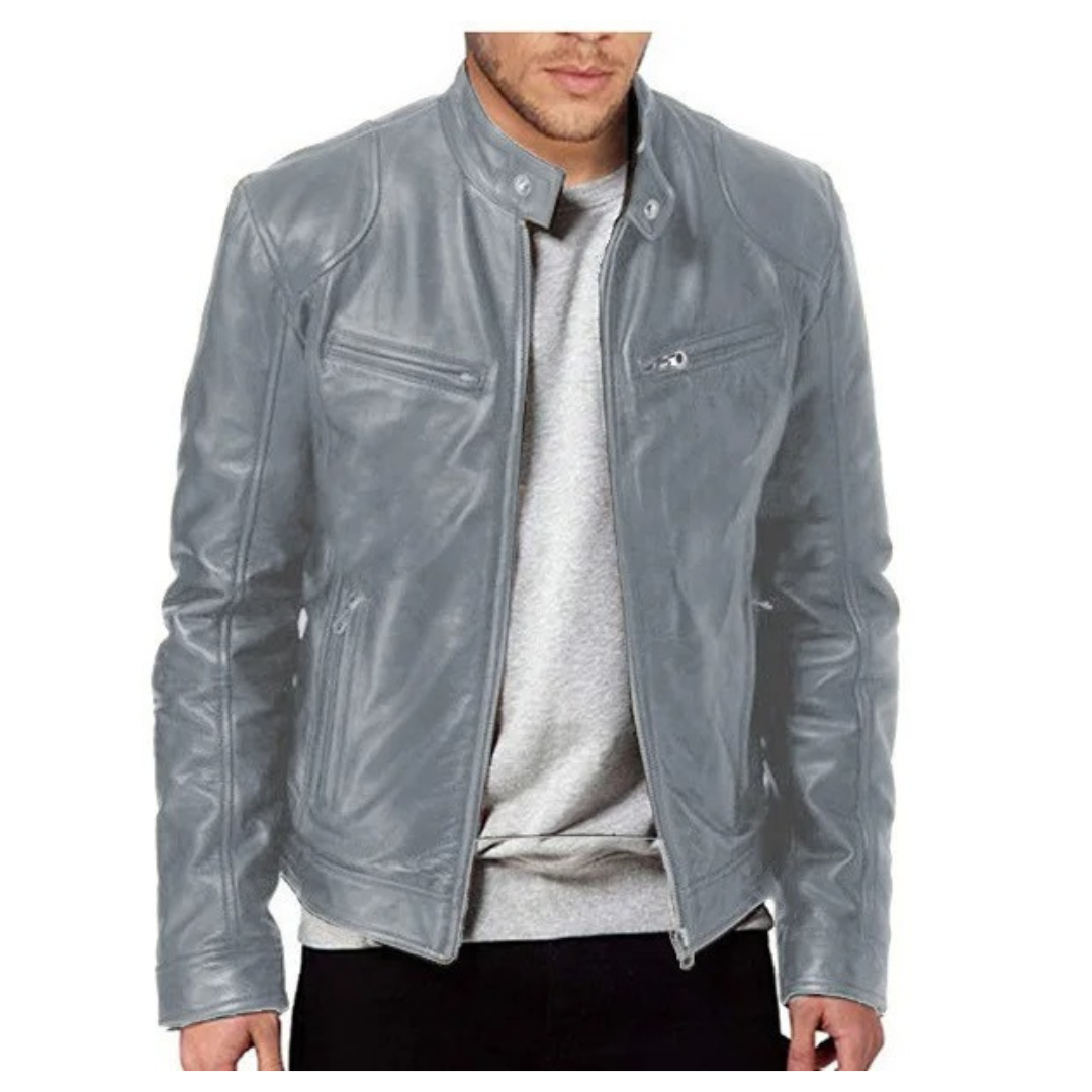 Slim Fit motorcykeljakke til mænd