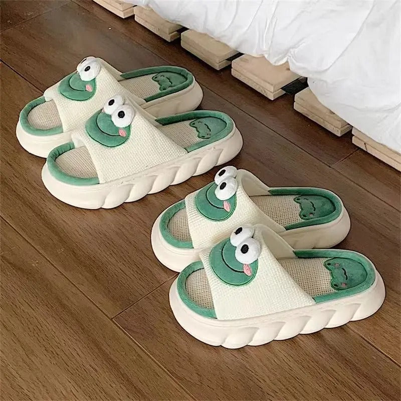 Tykke Frog Hjemmesko
