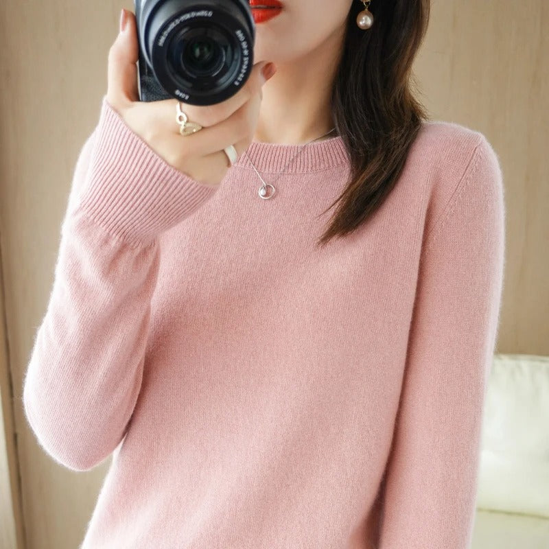 Casual strikket pullover til kvinder