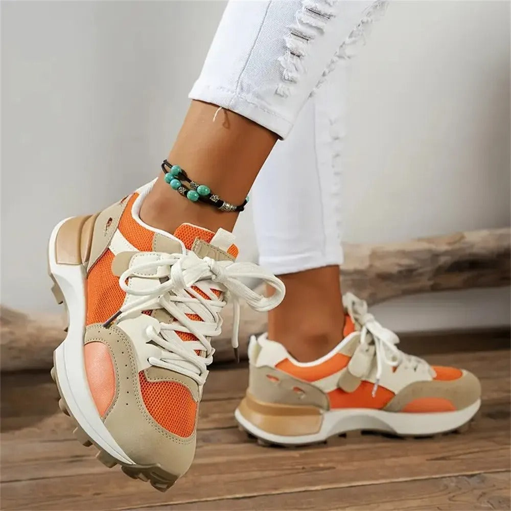 Colorblock-modesneakers til kvinder