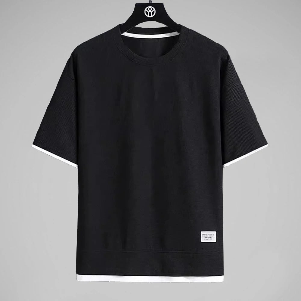 Premium vaffel-T-shirt til mænd