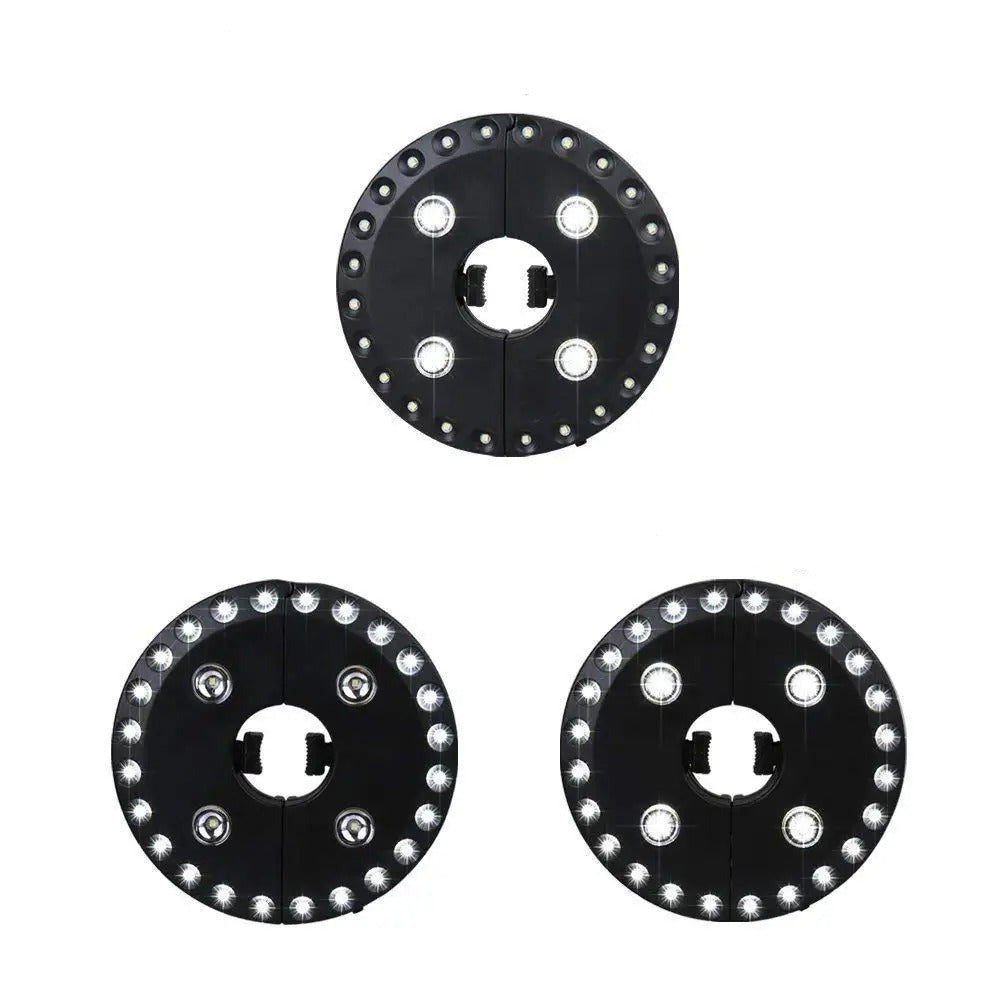 28 LED-paraplybelysning til terrassen