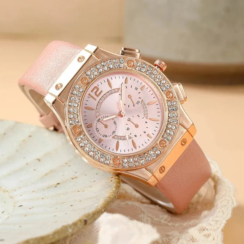 Luksus rhinestone ur (2 stk sæt)