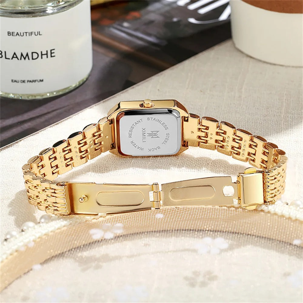 Kvinders Light Luxury Square Watch