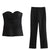 Off-Shoulder Tube Top & Trousers Set til kvinder