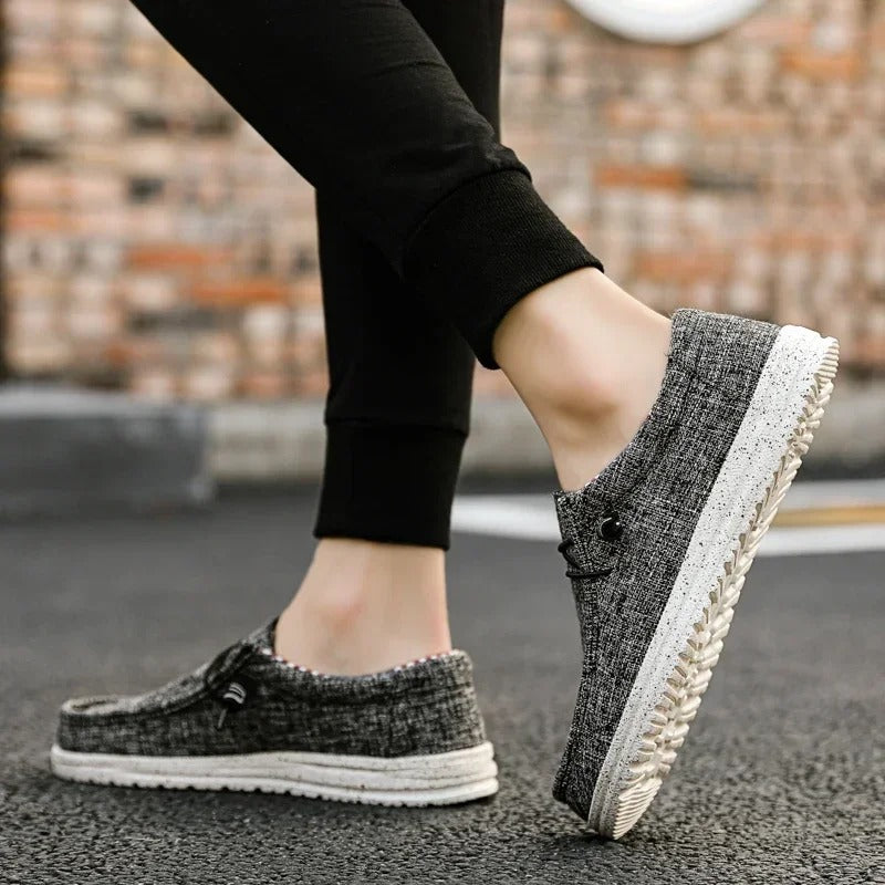 Casual loafers med snørebånd til mænd