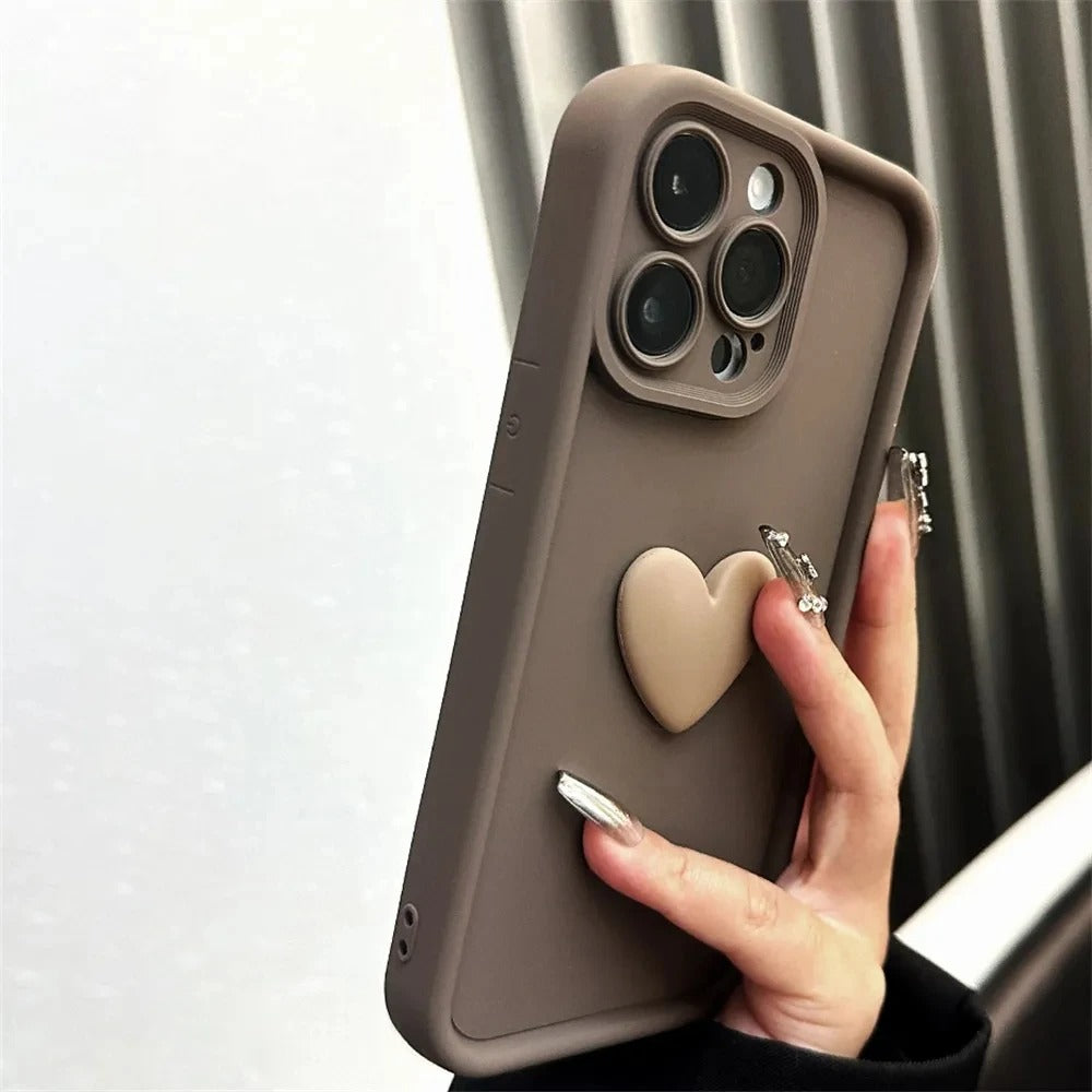 Heart Silikone telefoncover til iPhone