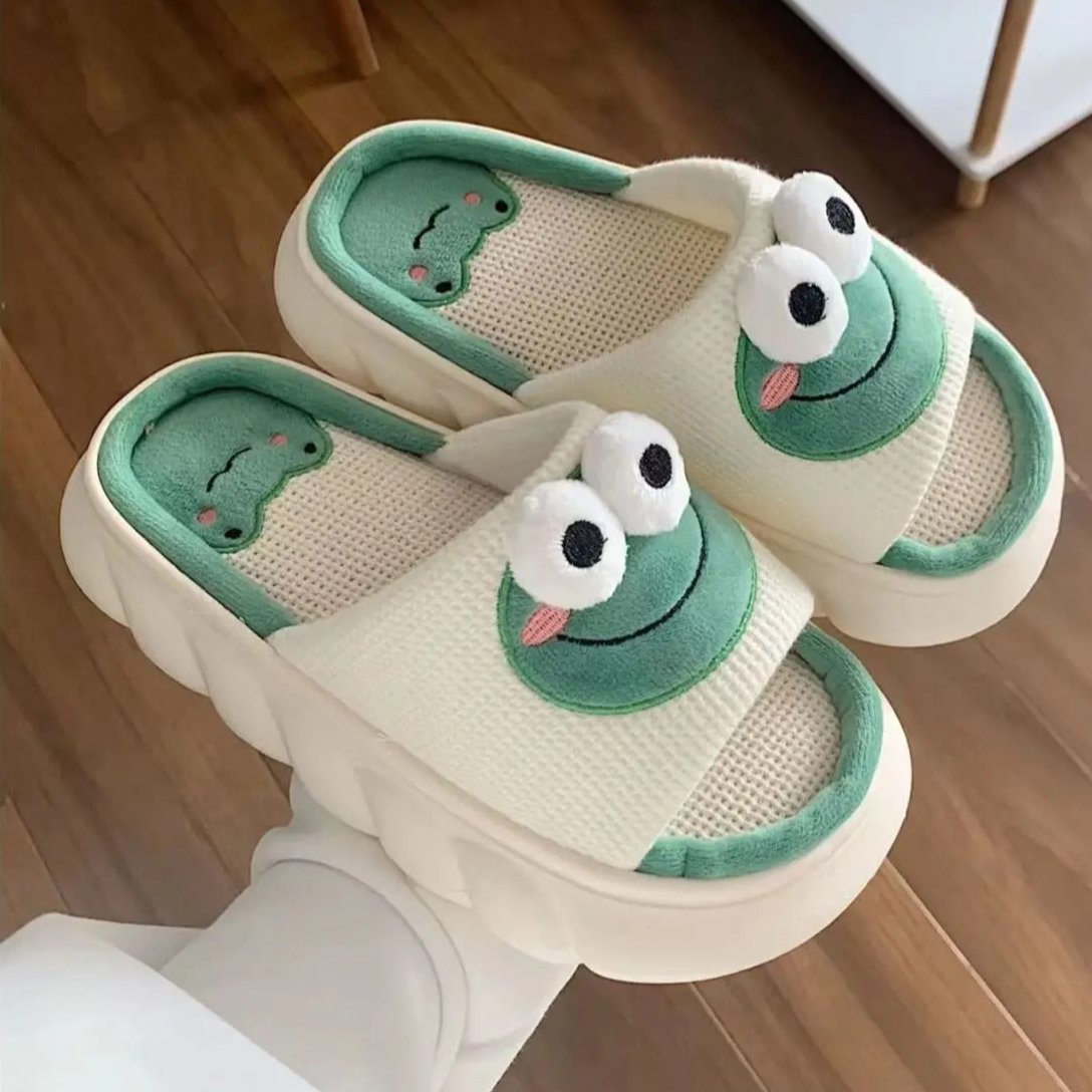 Tykke Frog Hjemmesko