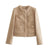 Cropped jakke i tweed til kvinder