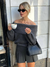 Off Shoulder strikket sweater til kvinder