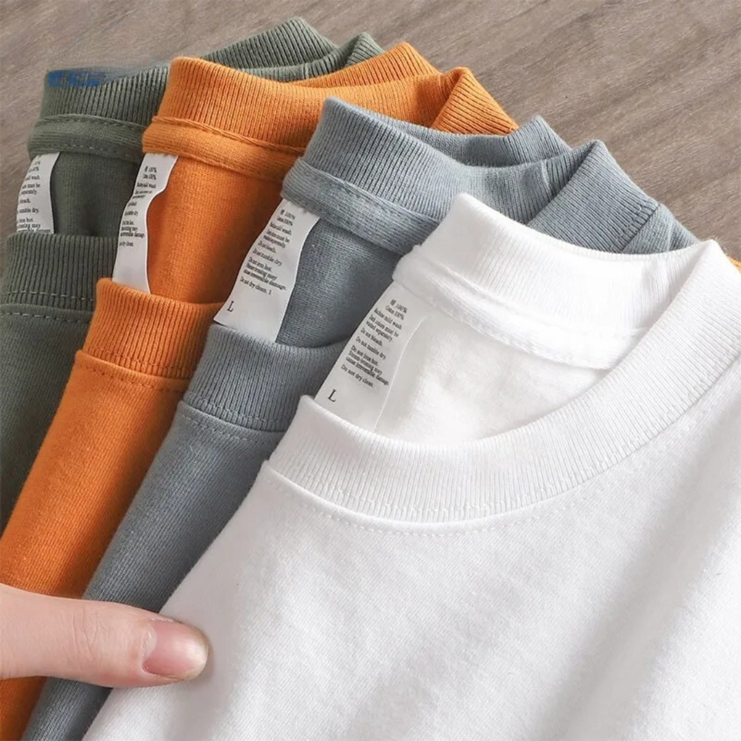 Overdimensioneret kraftig herre-T-shirt