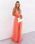 Kvinders Lang Kjole Elegant Polyester-6
