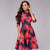 Dame Midi Kjole Elegant Design Polyester til Fest og Sommer-4