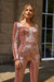Buksedragt Damer Elegant Langærmet Polyester Tætsiddende Design-3