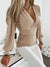 Kvinders Top Lange Ærmer V-Hals 100% Polyester-2