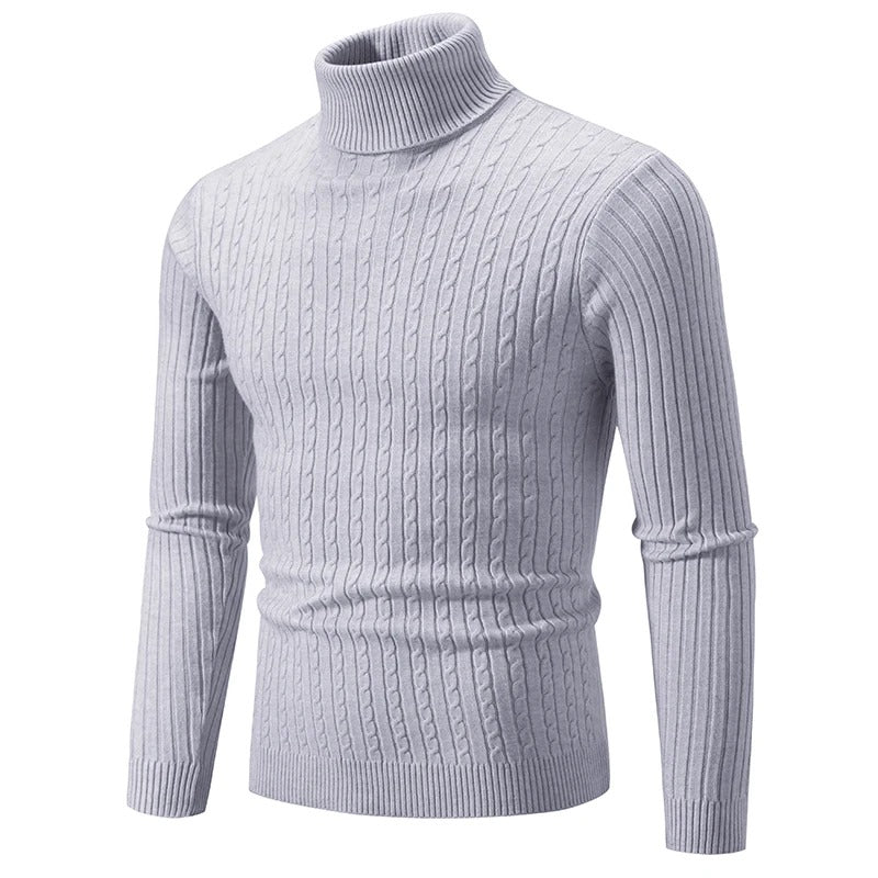 Herre sweater med høj hals