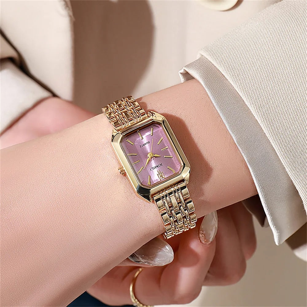 Kvinders Light Luxury Square Watch