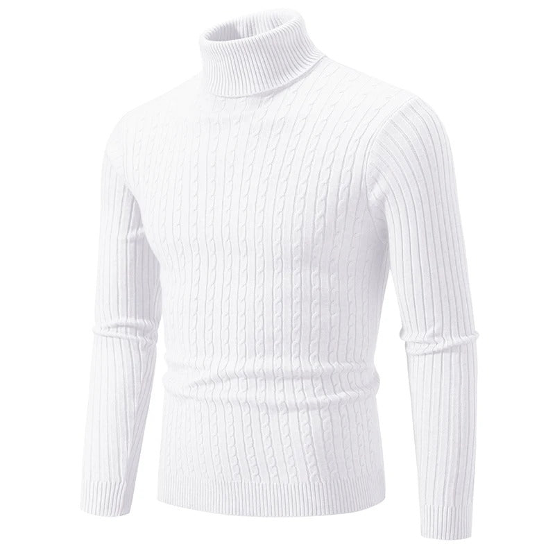 Herre sweater med høj hals