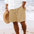 Stribede Jacquard Cord Casual Shorts til mænd