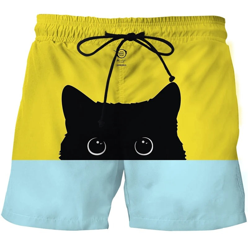 Shorts med 3D-mønster til mænd