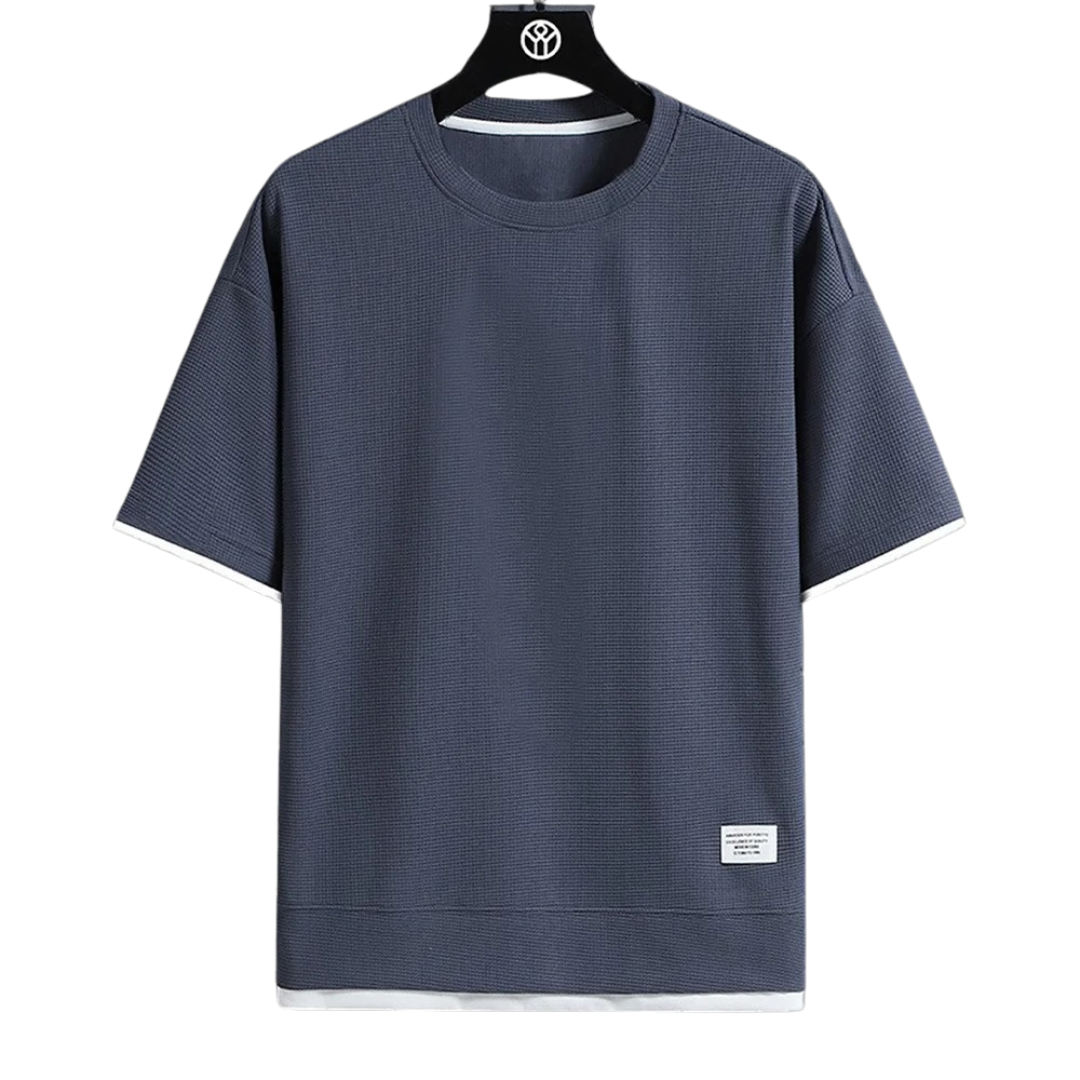 Premium vaffel-T-shirt til mænd