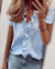Variant image for Skjortebluse Dame V-udskæring med Ruches 100% Polyester-9